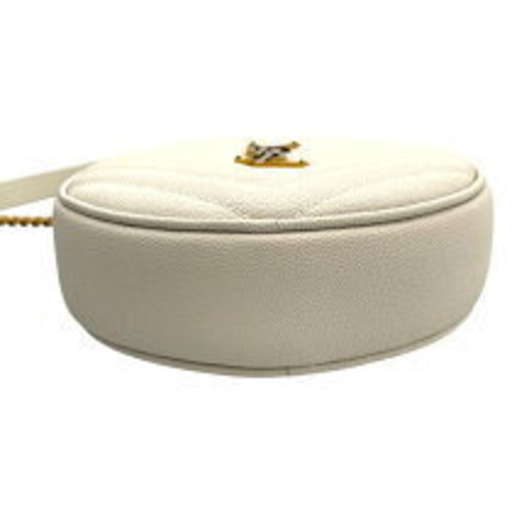 Saint Laurent Vinyl Chain Shoulder Bag White Leather - Picture 4 of 8